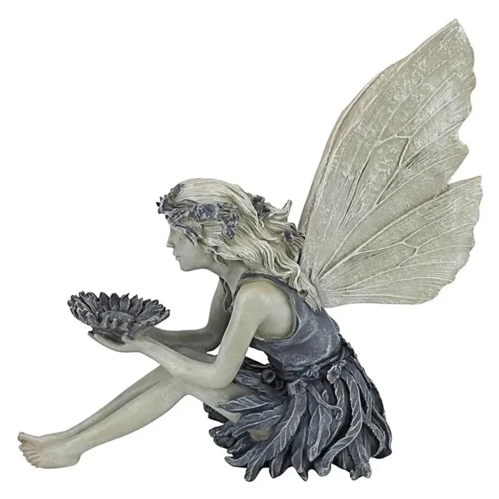 Sunflower fairy angel bird feeder statue garden decorative resin ornaments crafts
Sunflower fairy angel bird feeder statue garden decorative resin ornaments crafts