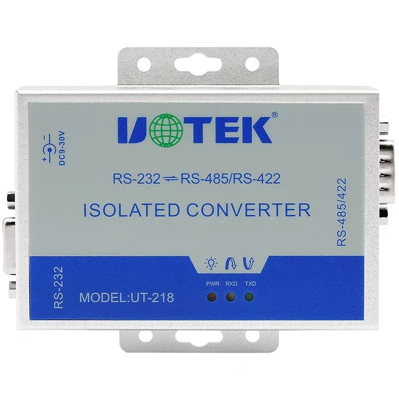 UT-218 Industrial Grade High-performance RS-232 To RS-485/422 Photoelectric Isolation Converter
UT-218 Industrial Grade High-performance RS-232 To RS-485/422 Photoelectric Isolation Converter