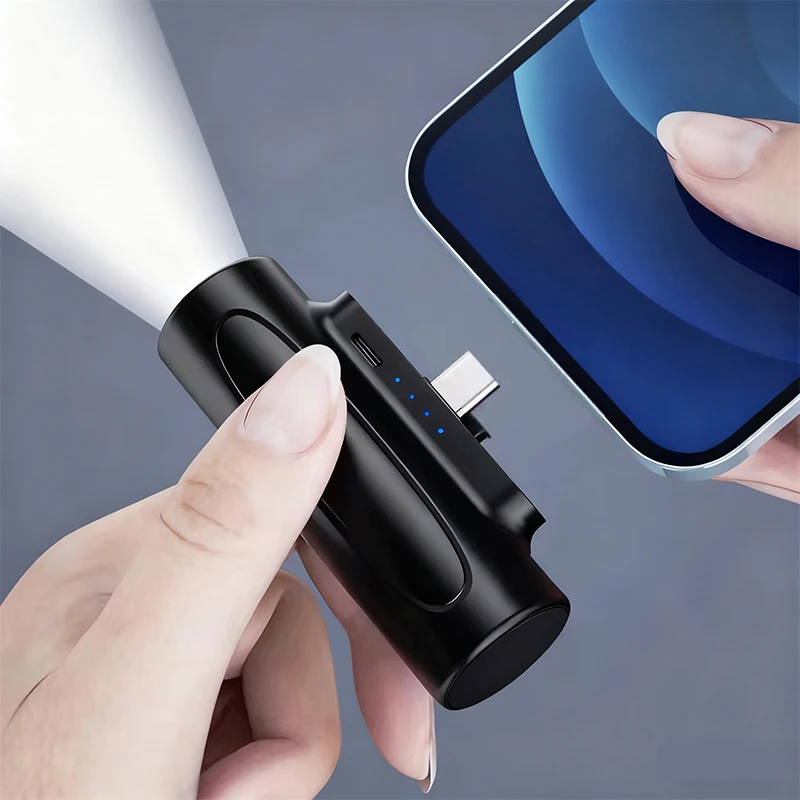Mini Capsule Power Bank 5000mAh Type C Powerbank with Flashlight External Battery Fast Charger for iPhone Xiaomi Samsung Huawei
Mini Capsule Power Bank 5000mAh Type C Powerbank with Flashlight External Battery Fast Charger for iPhone Xiaomi Samsung Huawei