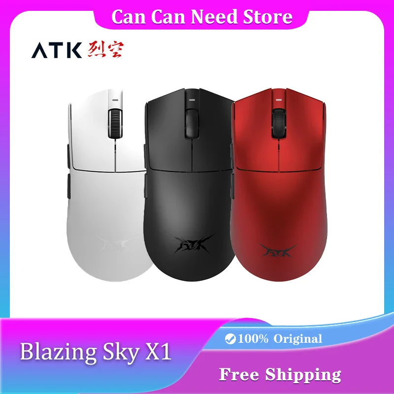 Мышь ATK Blazing Sky X1, беспроводная трехрежимная игровая мышь PAW3950, 8K с низкой задержкой, легкая FPS-мышь для киберспорта, аксессуары для ПК
Мышь ATK Blazing Sky X1, беспроводная трехрежимная игровая мышь PAW3950, 8K с низкой задержкой, легкая FPS-мышь для киберспорта, аксессуары для ПК