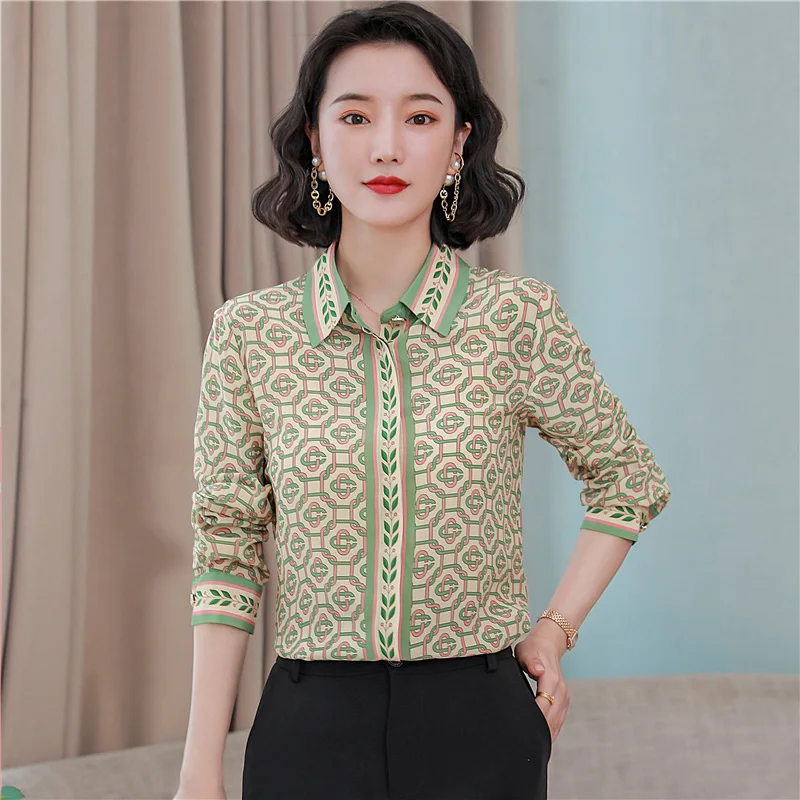 Printed Shirt for Women, Spring and Autumn New Long Sleeve Fashion Loose Stylish Mulberry Top
Printed Shirt for Women, Spring and Autumn New Long Sleeve Fashion Loose Stylish Mulberry Top