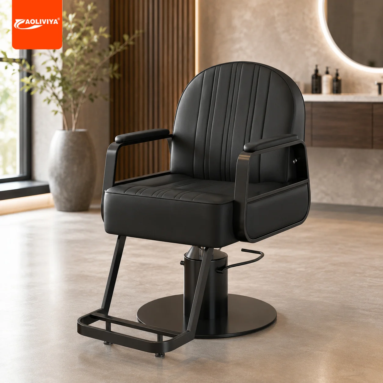 AOLIVIYA Barber Chair Swivel Adjustable For Salon Shop Hair Styling Commercial Furniture Modern Backrest Stylist Seat
AOLIVIYA Barber Chair Swivel Adjustable For Salon Shop Hair Styling Commercial Furniture Modern Backrest Stylist Seat
