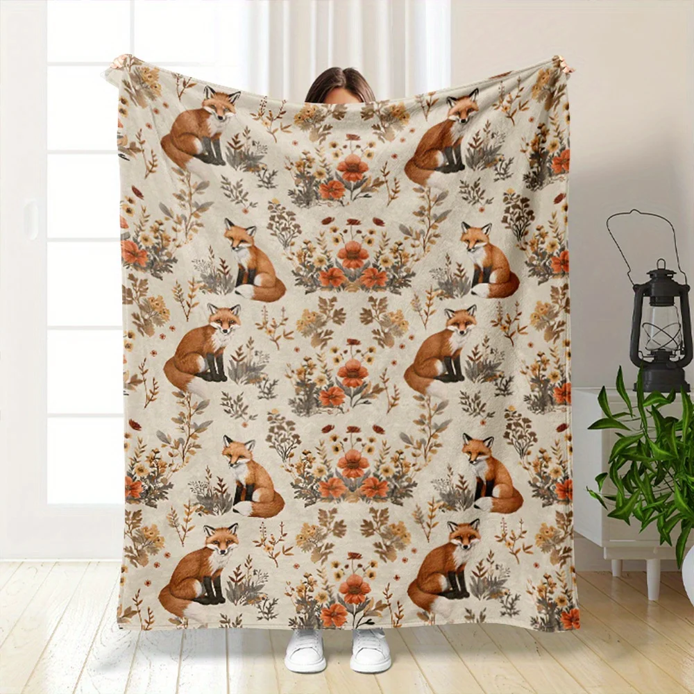 1pc Fox Pattern Digital Print Knitted Polyester Throw Blanket 250-300g Contemporary Style All-Season Tear-Resistant Bedding for
1pc Fox Pattern Digital Print Knitted Polyester Throw Blanket 250-300g Contemporary Style All-Season Tear-Resistant Bedding for