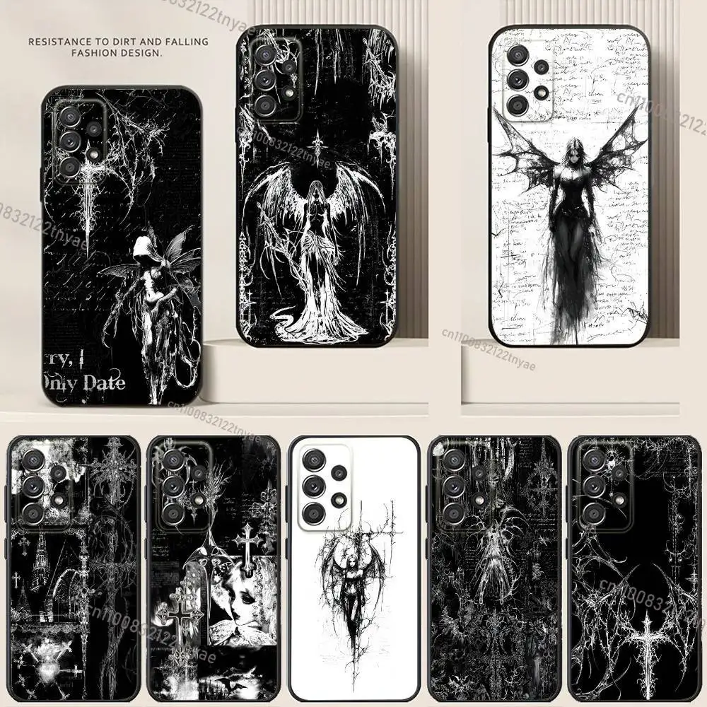 Cool Gothic Cyber Sigil Cross Phone Case For Samsung S24,21,22,23,30,Ultra,20,Plus,Note,10,9,Black soft silicone case
Cool Gothic Cyber Sigil Cross Phone Case For Samsung S24,21,22,23,30,Ultra,20,Plus,Note,10,9,Black soft silicone case