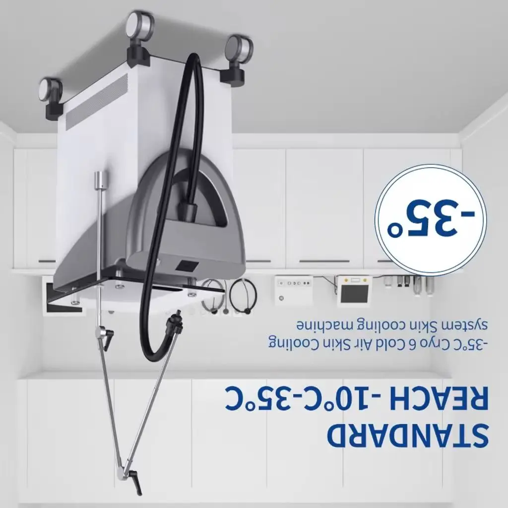 Variable Air Volume - Blowing Cold Air Below Zero to Cool Down the Skin Surface. Low Temperature Mobile Cold Air Machine for Co
Variable Air Volume - Blowing Cold Air Below Zero to Cool Down the Skin Surface. Low Temperature Mobile Cold Air Machine for Co