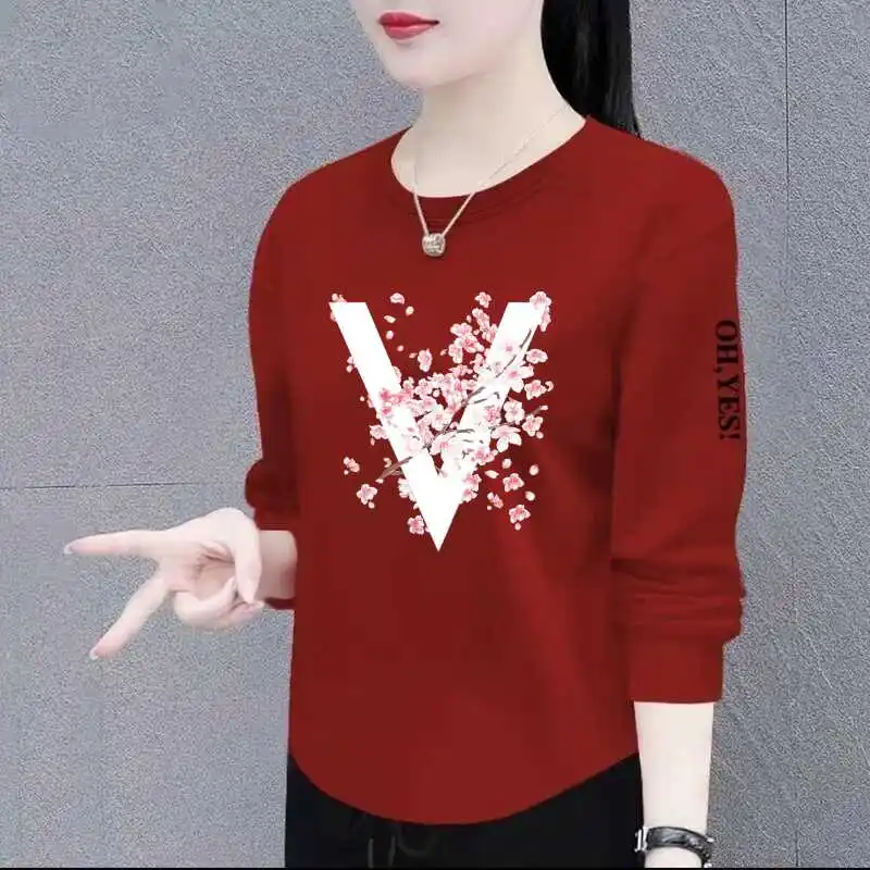 Loose round Neck Printed Top for Mom Middle-Aged And Elderly plus Size Women's Clothing Polyester Fiber Long Sleeve Hoodie
Loose round Neck Printed Top for Mom Middle-Aged And Elderly plus Size Women's Clothing Polyester Fiber Long Sleeve Hoodie