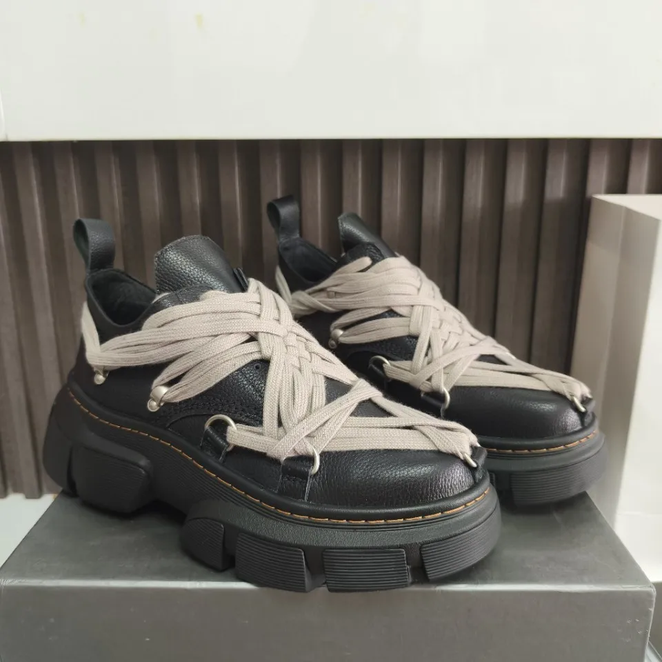 Brand Sneakers for Women High-quality Genuine Leather Thick-soled Shoes Round Toe Motorcycle Boots Woman Platform Lace-up Shoes
Brand Sneakers for Women High-quality Genuine Leather Thick-soled Shoes Round Toe Motorcycle Boots Woman Platform Lace-up Shoes