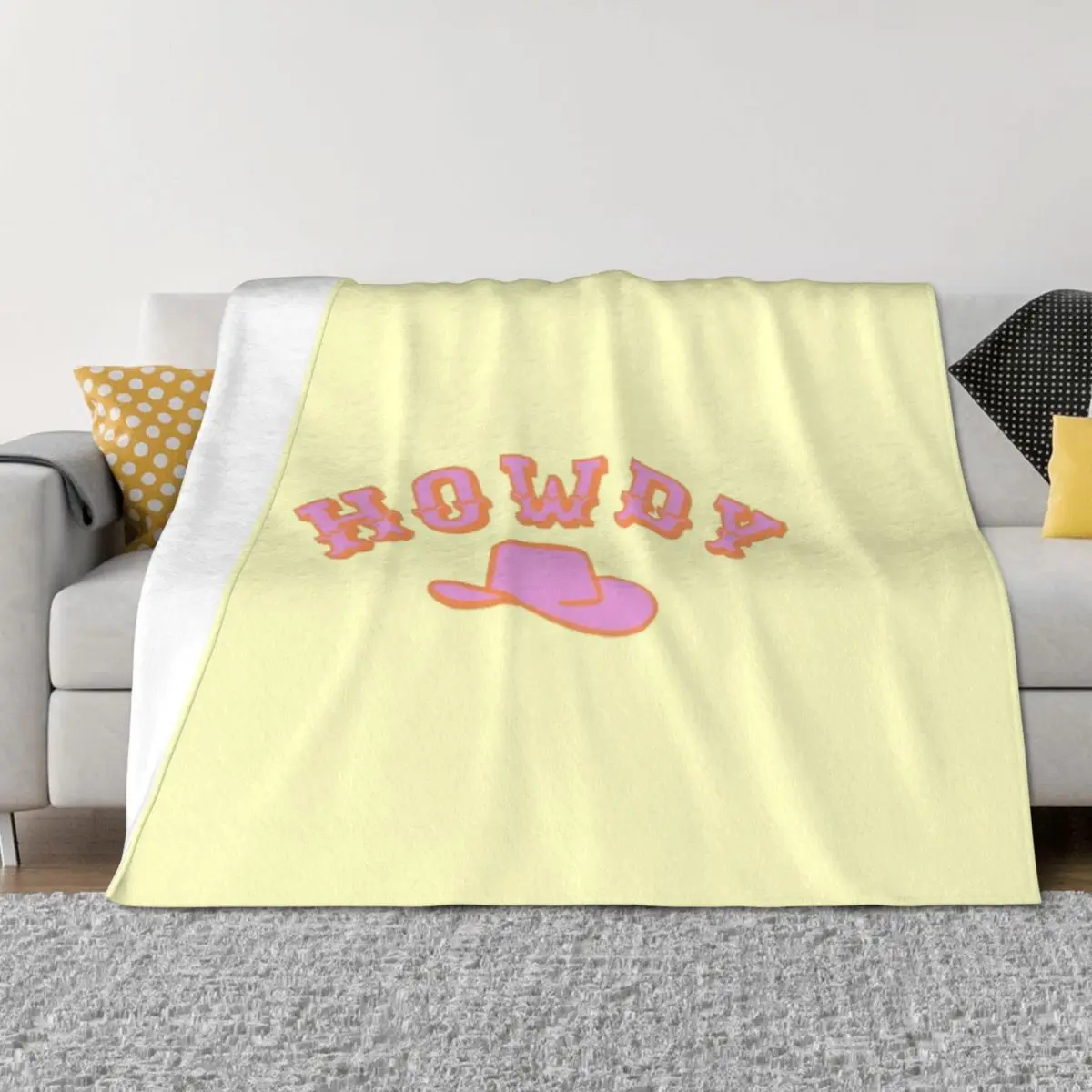 Howdy Throw Blanket Plaid on the sofa Designers Flannel Decoratives Blankets
Howdy Throw Blanket Plaid on the sofa Designers Flannel Decoratives Blankets