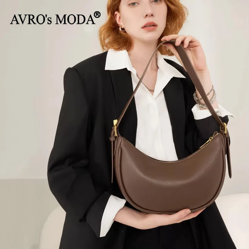 AVRO's MODA Women's Brand Soft Leather Shoulder Crossbody Bag Cowhide Messenger Half Moon Tote Bags Luxury Designer Handbags
AVRO's MODA Women's Brand Soft Leather Shoulder Crossbody Bag Cowhide Messenger Half Moon Tote Bags Luxury Designer Handbags