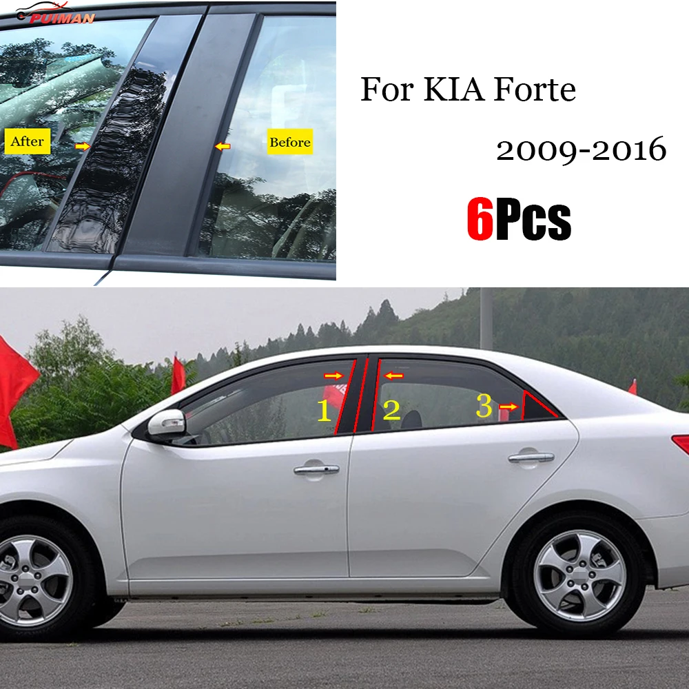 New Arrival Hot 6PCS Polished Pillar Posts Fit For KIA Forte 2009 - 2016 Window Trim Cover BC Column Sticker
New Arrival Hot 6PCS Polished Pillar Posts Fit For KIA Forte 2009 - 2016 Window Trim Cover BC Column Sticker