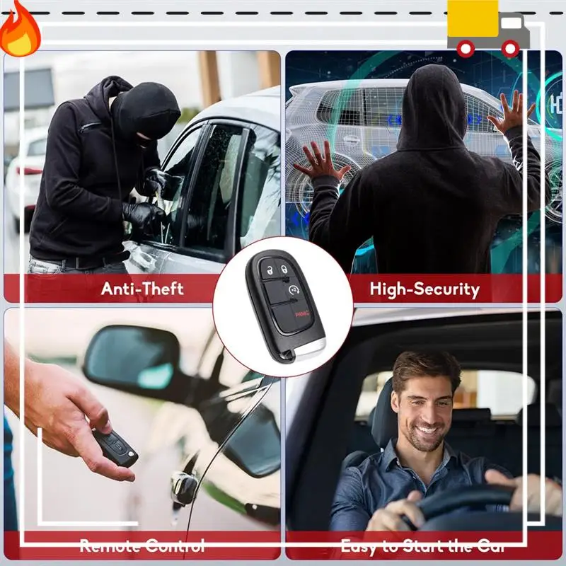 Car Key Fob Remote Control Car Key Remote Control GQ4-54T For Dodge Ram 1500 2500 3500 2013-2018 433Mhz ID46 Chip 56046956AC
Car Key Fob Remote Control Car Key Remote Control GQ4-54T For Dodge Ram 1500 2500 3500 2013-2018 433Mhz ID46 Chip 56046956AC