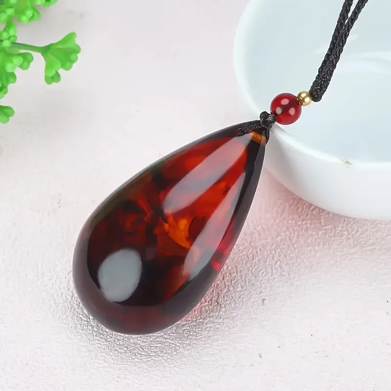 Elegant Amber Drop Pendant Necklace Unisex Sweater Chain, Perfect for Casual Wear and Gifts
Elegant Amber Drop Pendant Necklace Unisex Sweater Chain, Perfect for Casual Wear and Gifts