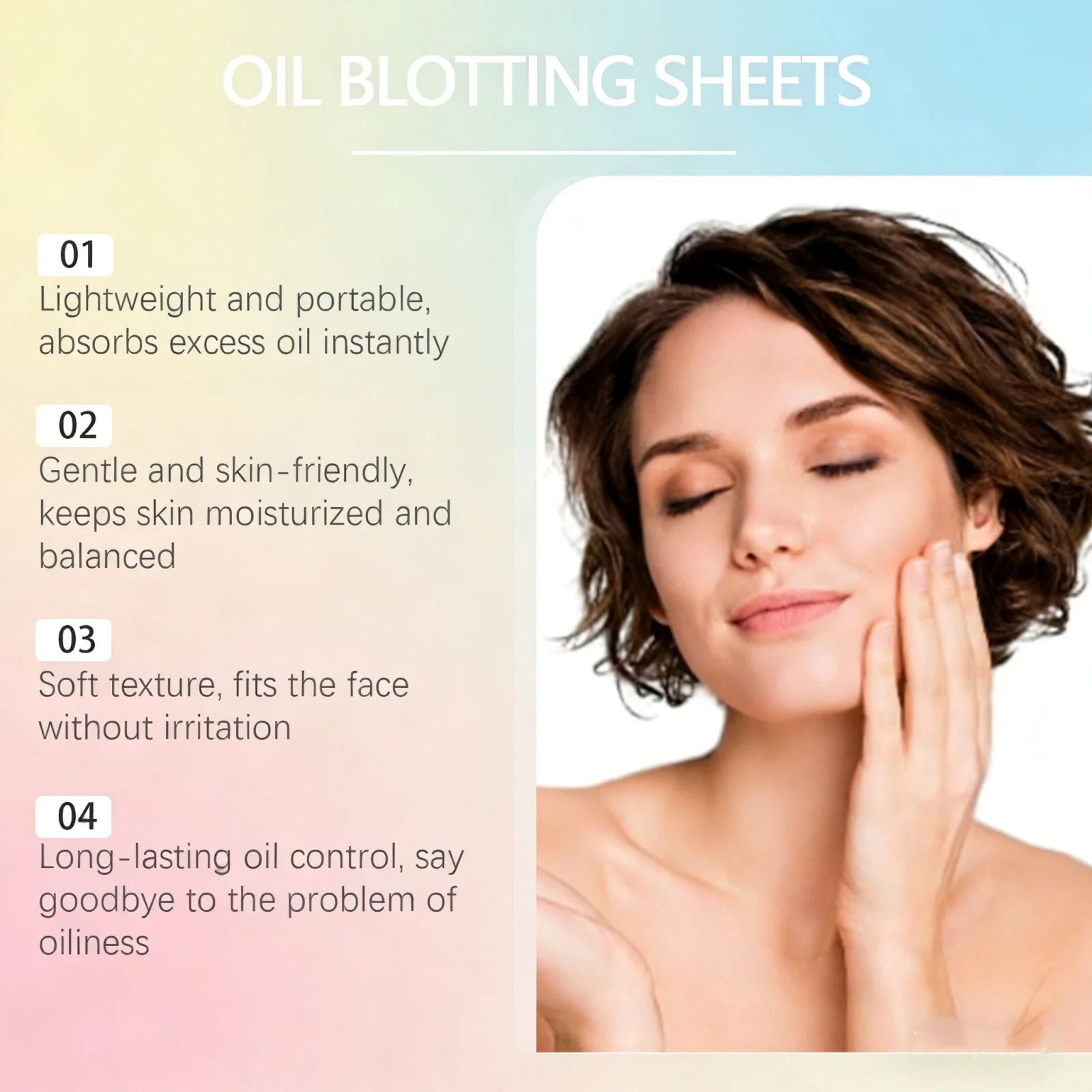 100PCS Facial Oil Blotting Papers Lasting Oil Control Absorb Grease Mini Portable Makeup Tool Refreshing Facial Matte Care Paper
100PCS Facial Oil Blotting Papers Lasting Oil Control Absorb Grease Mini Portable Makeup Tool Refreshing Facial Matte Care Paper