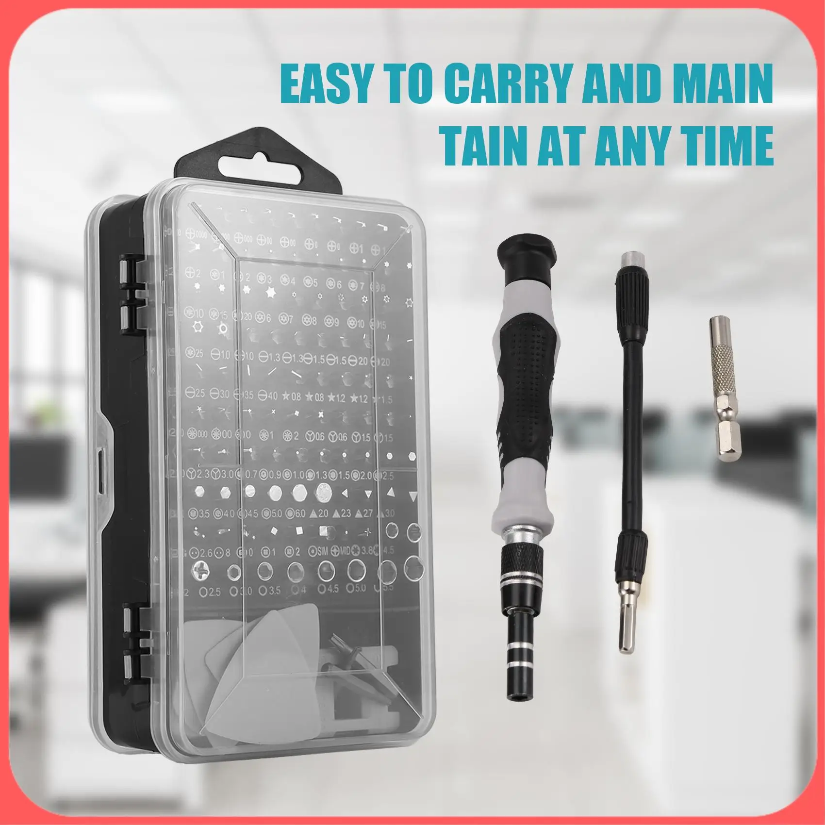 AA89-122-In-1 Multifunctional Precision Magnetic Screwdriver Set Computer PC Mobile Phone Equipment Repair Screwdrive Kit
AA89-122-In-1 Multifunctional Precision Magnetic Screwdriver Set Computer PC Mobile Phone Equipment Repair Screwdrive Kit