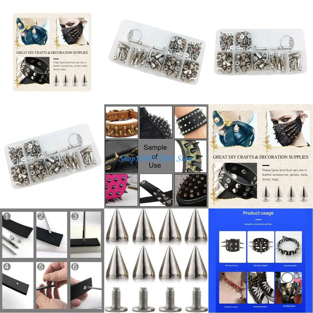 Y6GD 201Pcs Metal Punk Spikes Rivets Leather Studs For Clothes Decoration
Y6GD 201Pcs Metal Punk Spikes Rivets Leather Studs For Clothes Decoration