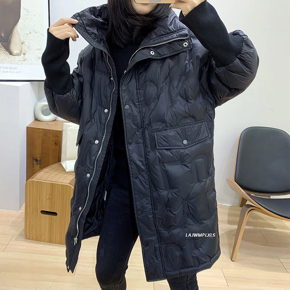 Stand-up collar Coat Female 2023 Winter New Loose Long Warm Down Jacket Korean Women Outwear
Stand-up collar Coat Female 2023 Winter New Loose Long Warm Down Jacket Korean Women Outwear