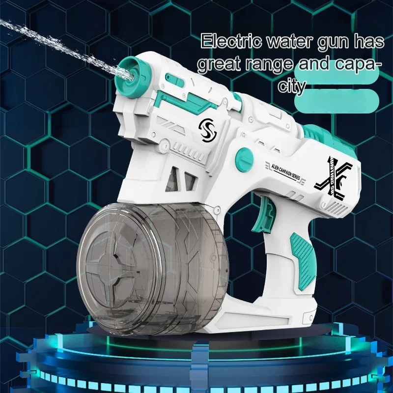 Summer Beach Swimming Electric Toy Water Gun Outdoor Pool Party Battle Large Capacity Shooting Water Gun Fun Water Bucket Game
Summer Beach Swimming Electric Toy Water Gun Outdoor Pool Party Battle Large Capacity Shooting Water Gun Fun Water Bucket Game