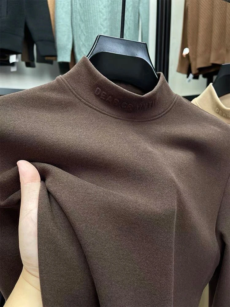 Double-Sided Fce Long Sve T-irt Men's Thiened Warm Ne f-High Collar Base irt Fitn Casual Wear
Double-Sided Fce Long Sve T-irt Men's Thiened Warm Ne f-High Collar Base irt Fitn Casual Wear