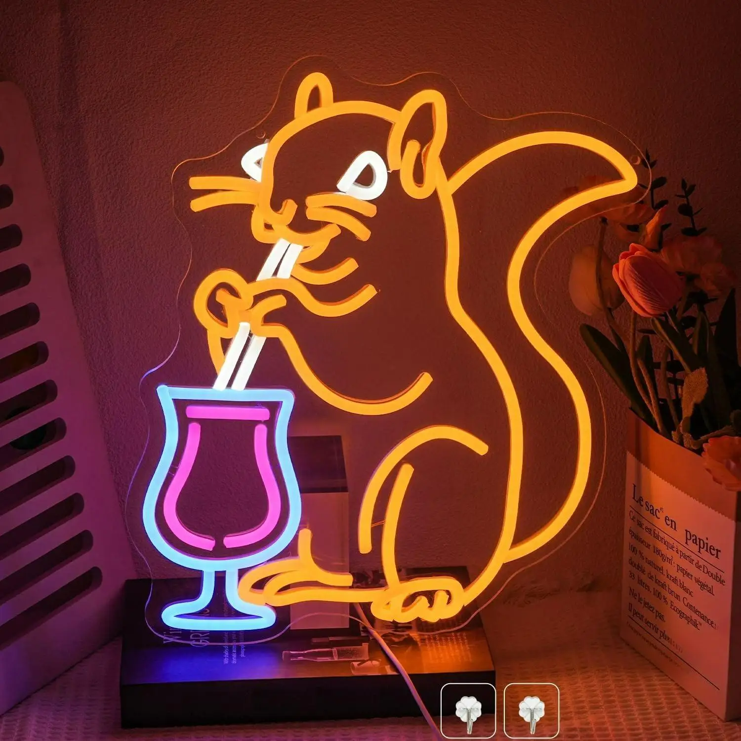 Неоновая вывеска «Коктейль-белка» с USB-питанием, диммируемые светодиодные неоновые светильники для бара, спальни, мужской комнаты, игровой комнаты, декоративные вывески для бизнеса, подарки
Неоновая вывеска «Коктейль-белка» с USB-питанием, диммируемые светодиодные неоновые светильники для бара, спальни, мужской комнаты, игровой комнаты, декоративные вывески для бизнеса, подарки