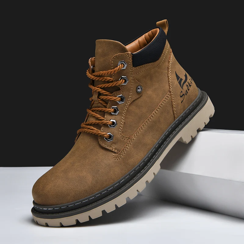 Handmade Men Boots Ankle Winter Leather Shoes Autumn Outdoor Hiking Boots Sneakers Hombres Botas High Top Footwear Anti Slip
Handmade Men Boots Ankle Winter Leather Shoes Autumn Outdoor Hiking Boots Sneakers Hombres Botas High Top Footwear Anti Slip