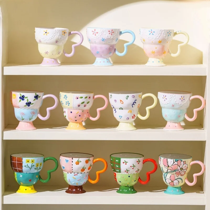 Cute Ceramic Mug Hand Painted Relief Coffee Cup Elegant Chic Mug Milk Oatmeal Matcha Water Cup Kitchen Accessory Drinkware Gift
Cute Ceramic Mug Hand Painted Relief Coffee Cup Elegant Chic Mug Milk Oatmeal Matcha Water Cup Kitchen Accessory Drinkware Gift