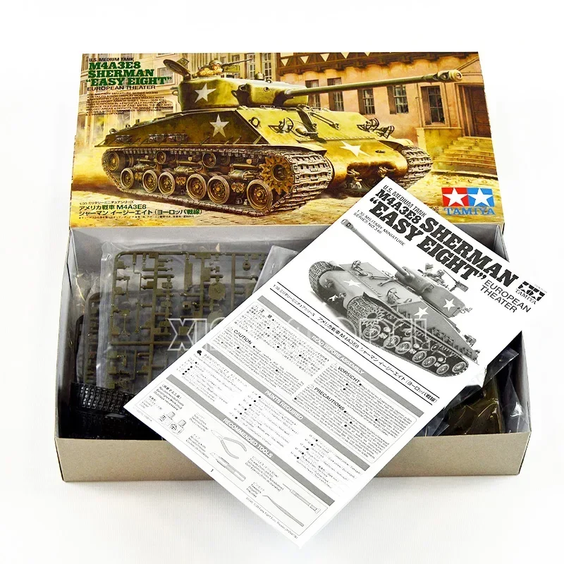 Модель TAMIYA 1/35, средний танк 35346, M4A3E8, Шерман, «Easy Eight», для военной игрушки, коллекция хобби
Модель TAMIYA 1/35, средний танк 35346, M4A3E8, Шерман, «Easy Eight», для военной игрушки, коллекция хобби