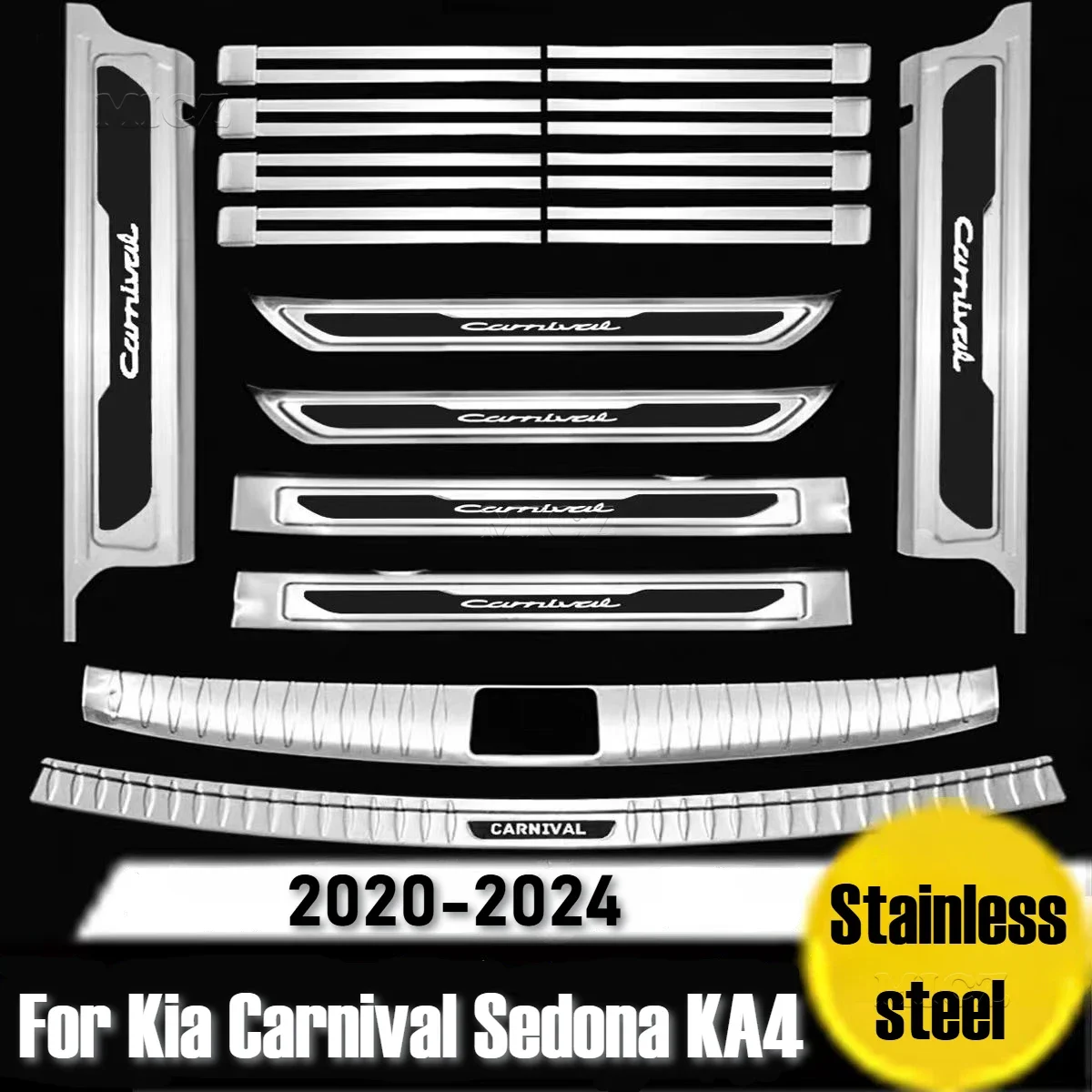 Car AccessoriesFor Kia nival Sedona KA4 2020-2024 Rail Protection Rear Bumper Protector Sill Scuff Plate/Door Sill Slide
Car AccessoriesFor Kia nival Sedona KA4 2020-2024 Rail Protection Rear Bumper Protector Sill Scuff Plate/Door Sill Slide