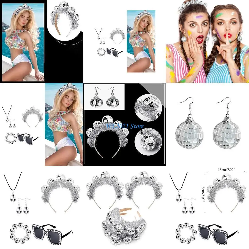 G5GC Stylish Disco Party Accessory Set 5PCS Carnival Party Vintage Disco Costume Set
G5GC Stylish Disco Party Accessory Set 5PCS Carnival Party Vintage Disco Costume Set