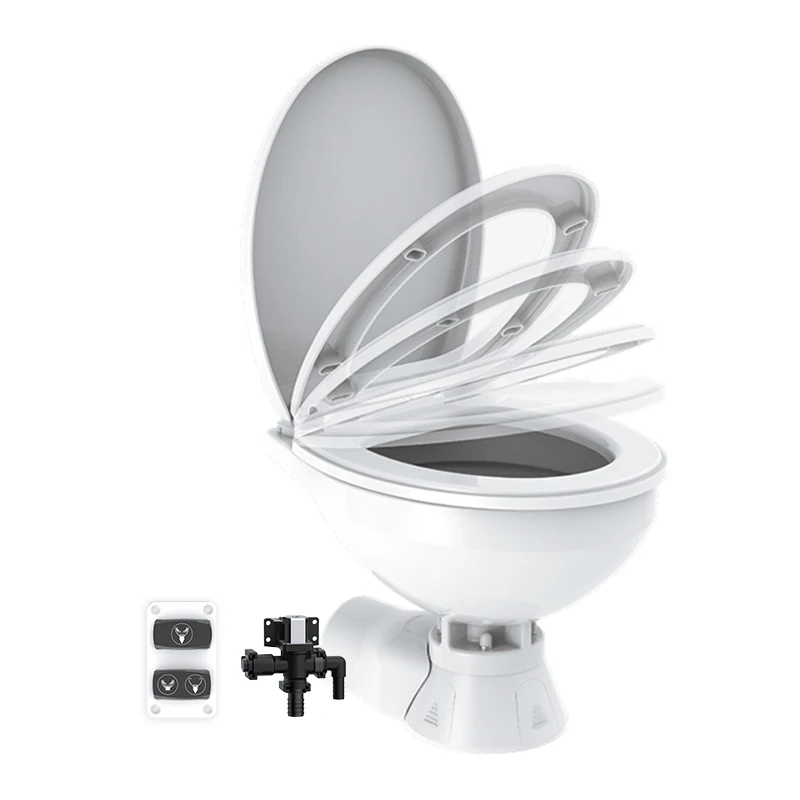 Yacht Toile Self-Priming Toilet Marine Accessories Boat Ceramic Toilet 12V 24V Marine Toilets
Yacht Toile Self-Priming Toilet Marine Accessories Boat Ceramic Toilet 12V 24V Marine Toilets