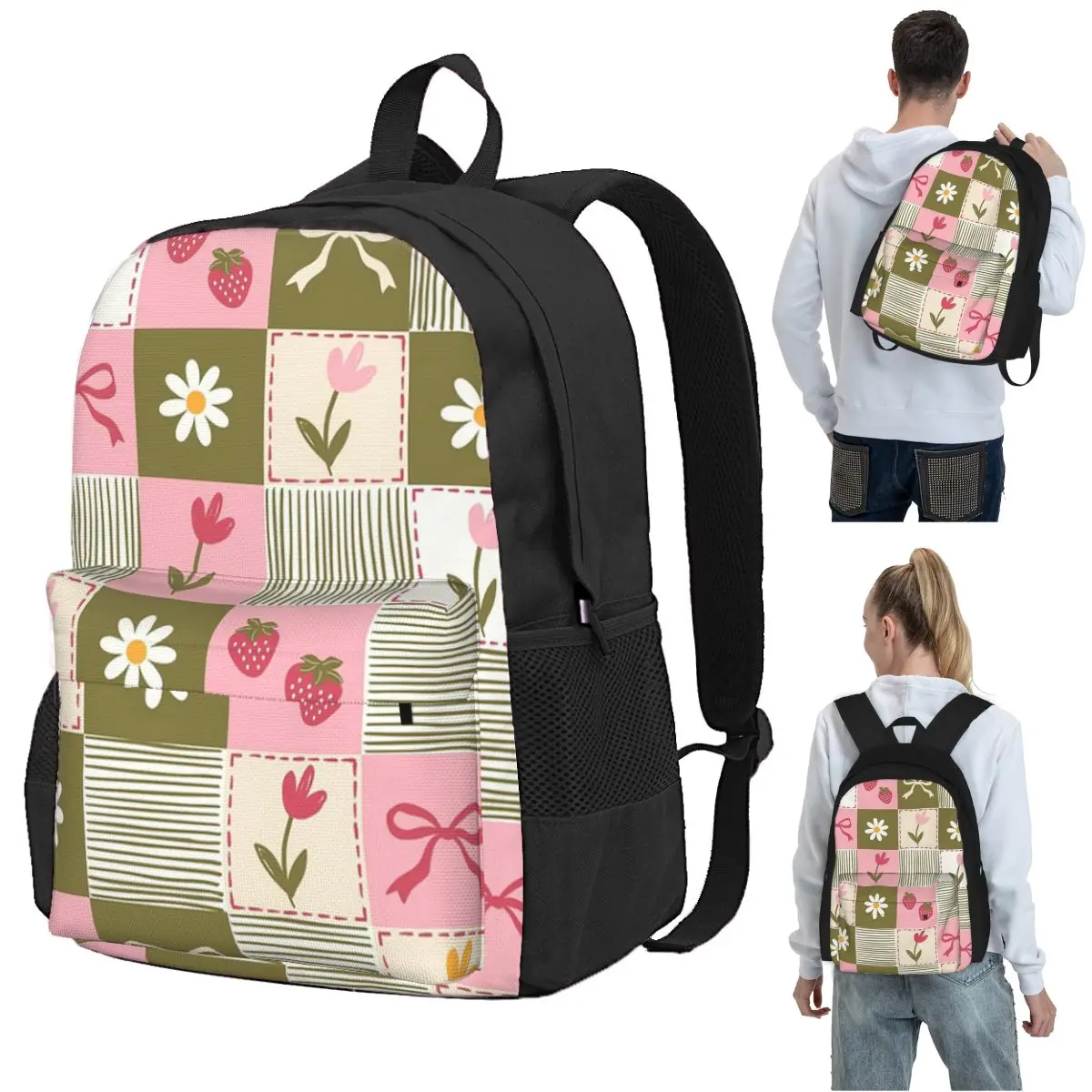 Cottagecore Patchwork Seamless Backpack Student BookBag Children School Bag Laptop Shoulder Bags for Boys Girls
Cottagecore Patchwork Seamless Backpack Student BookBag Children School Bag Laptop Shoulder Bags for Boys Girls