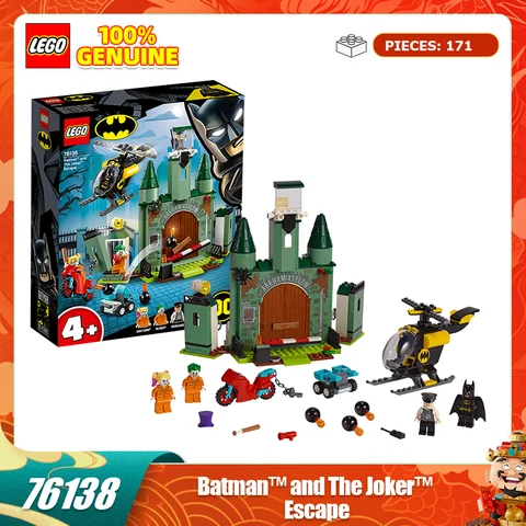 Blocs de construction Lego 76138 Batman: The Joker Escape, blocs de construction et à assembler pour garçons et filles, jouets cadeaux pour enfants