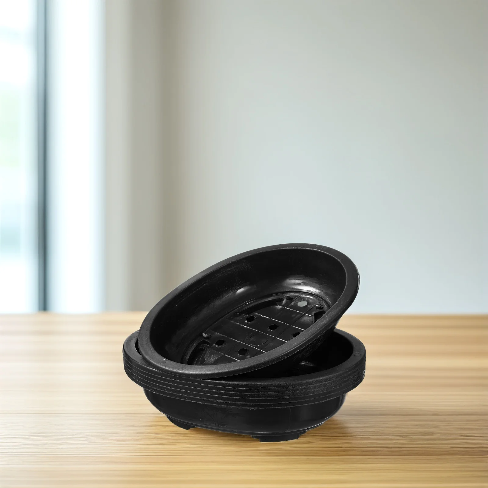 6pcs Large Oval Flowerpot Plastic Bonsai Nursery Pots Black Succulent Plants Modern Gardening Planter
6pcs Large Oval Flowerpot Plastic Bonsai Nursery Pots Black Succulent Plants Modern Gardening Planter