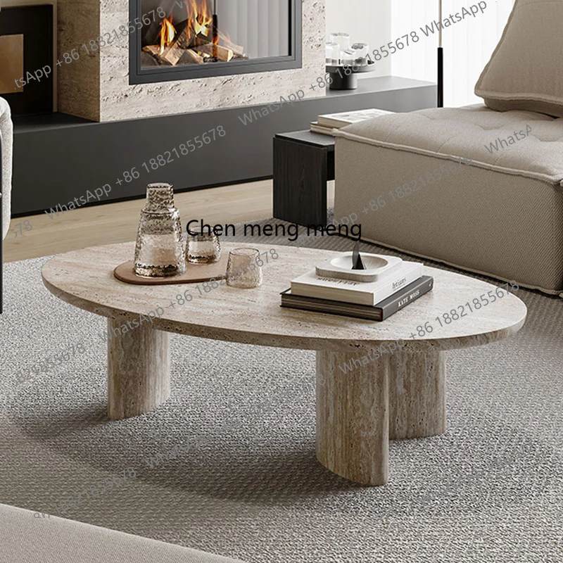 Natural travertine coffee table minimalist villa modern living room home, retro marble coffee table
Natural travertine coffee table minimalist villa modern living room home, retro marble coffee table