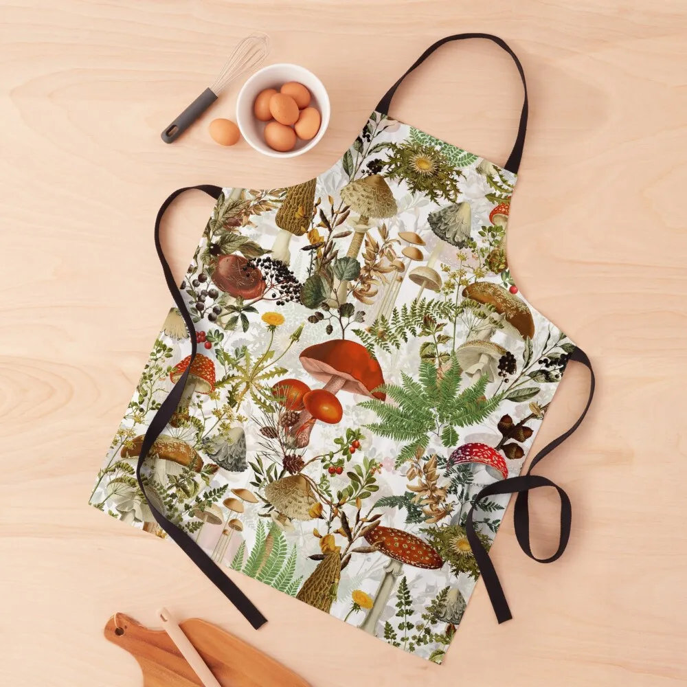 Vintage Midnight Mushrooms Forest Botanical Garden Pattern - White Nightgarden Apron esthetician For Hairdresser Apron
Vintage Midnight Mushrooms Forest Botanical Garden Pattern - White Nightgarden Apron esthetician For Hairdresser Apron