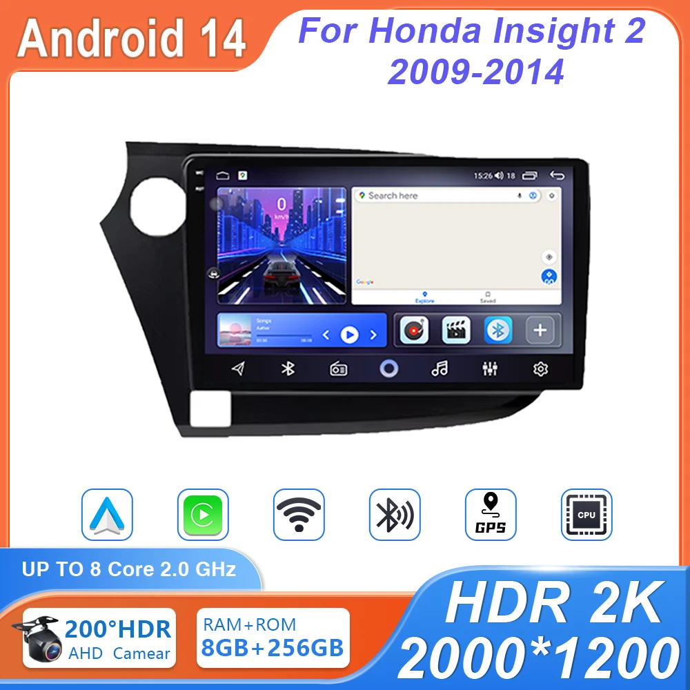 Android 14 4G WIFI For Honda Insight 2 2009-2014 Car Player Stereo Multimedia GPS Auto Radio Navigation Carplay DSP No 2Din DVD
Android 14 4G WIFI For Honda Insight 2 2009-2014 Car Player Stereo Multimedia GPS Auto Radio Navigation Carplay DSP No 2Din DVD