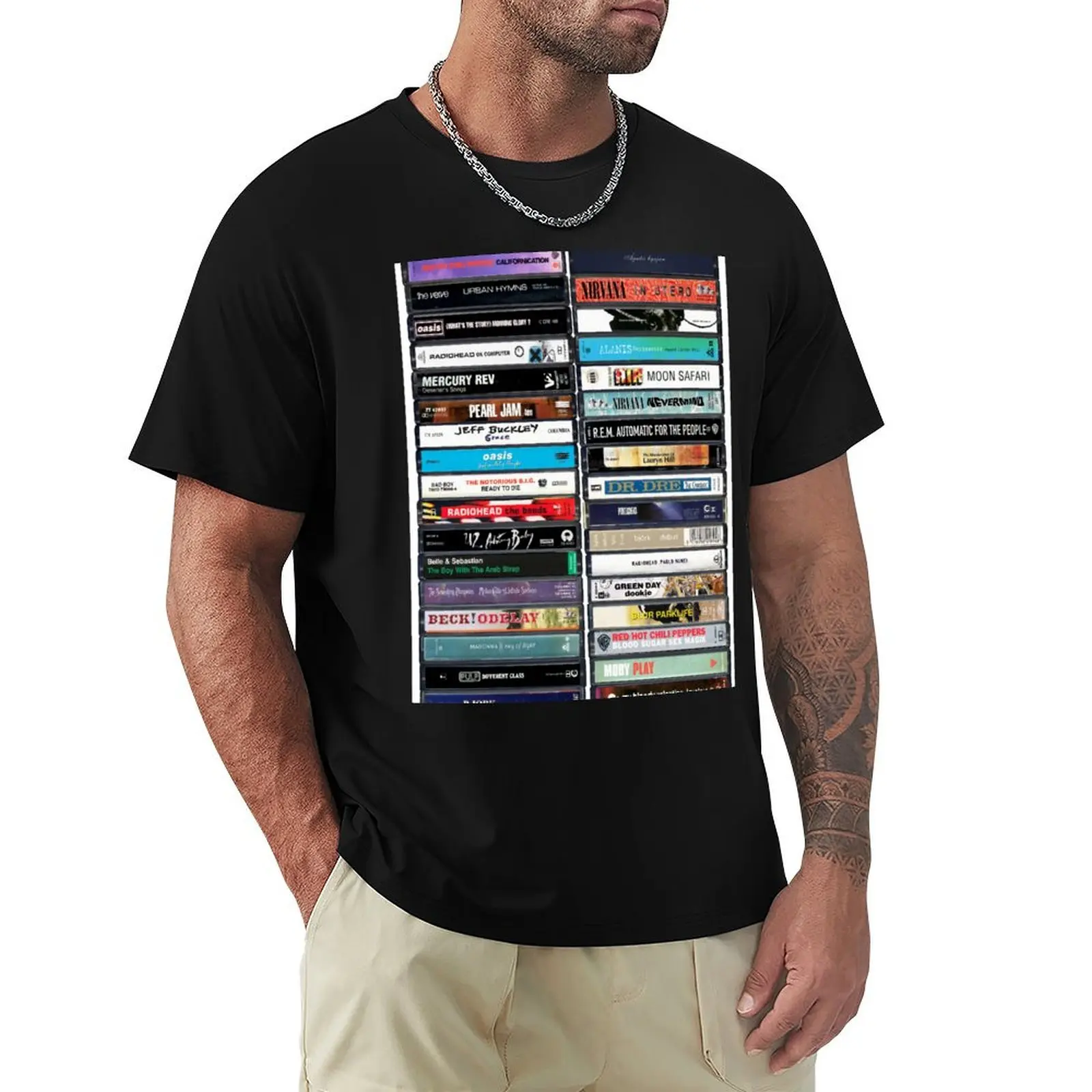 Greatest Albums of the 1990s - Vintage Cassette Print T-Shirt topping T-shirts for men cotton
Greatest Albums of the 1990s - Vintage Cassette Print T-Shirt topping T-shirts for men cotton
