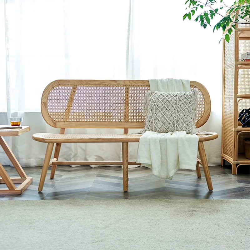 Natural rattan sofa combination Nordic home solid wood recliner back chair simple balcony leisure chair happy chair
Natural rattan sofa combination Nordic home solid wood recliner back chair simple balcony leisure chair happy chair