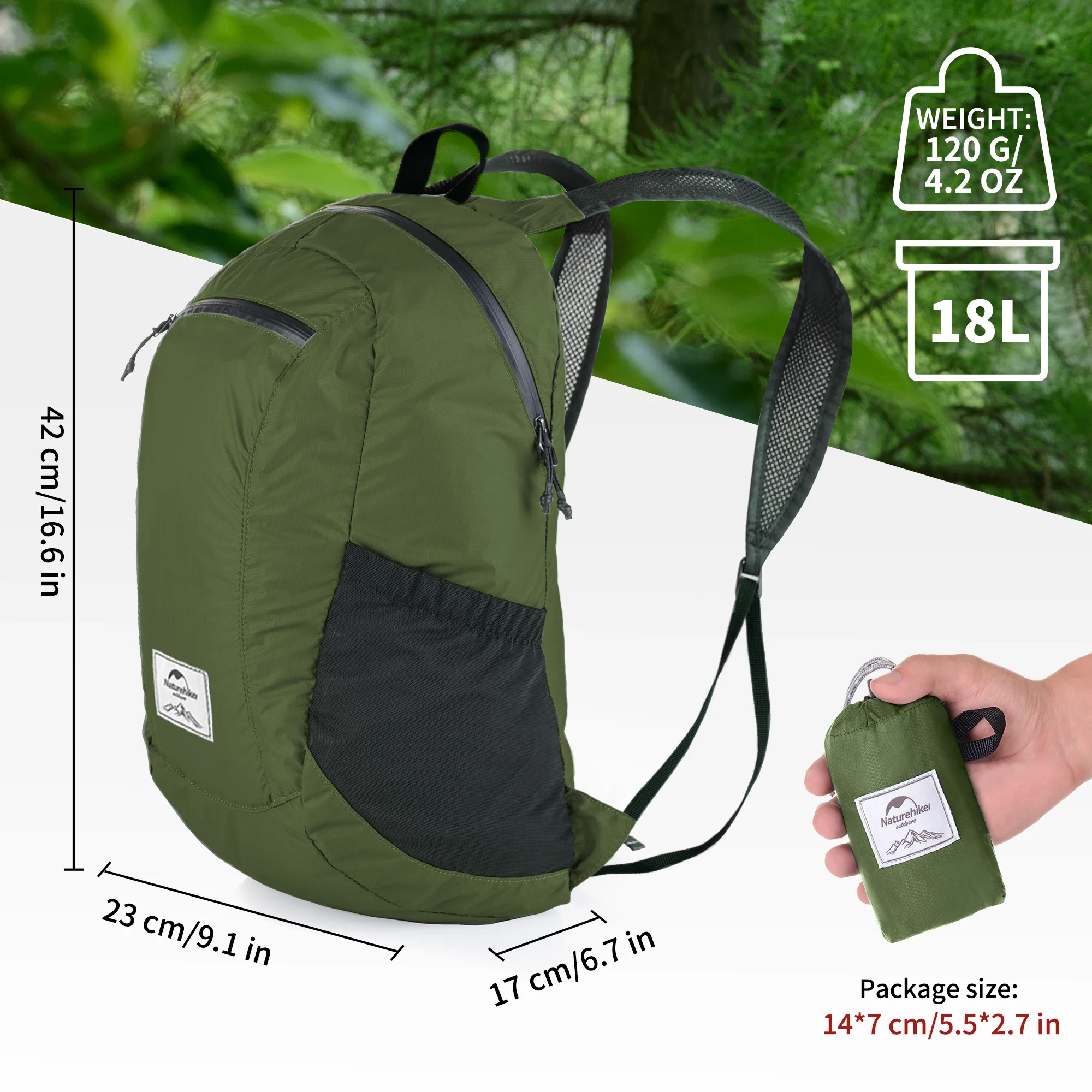 Naturehike 18L силиконовый складной рюкзак легкий портативный водонепроницаемый рюкзак уличные сумки для кемпинга и пешего туризма через плечо 
Naturehike 18L силиконовый складной рюкзак легкий портативный водонепроницаемый рюкзак уличные сумки для кемпинга и пешего туризма через плечо