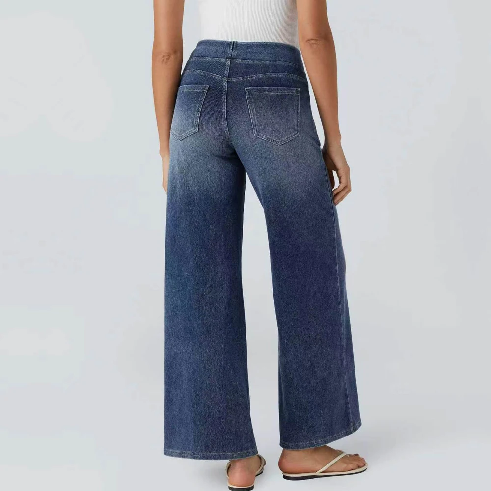 Shascullfites Loose Wide Leg Jeans Dark Blue Denim Pants Plus Size Women's Jeans High Stretch Pants
Shascullfites Loose Wide Leg Jeans Dark Blue Denim Pants Plus Size Women's Jeans High Stretch Pants