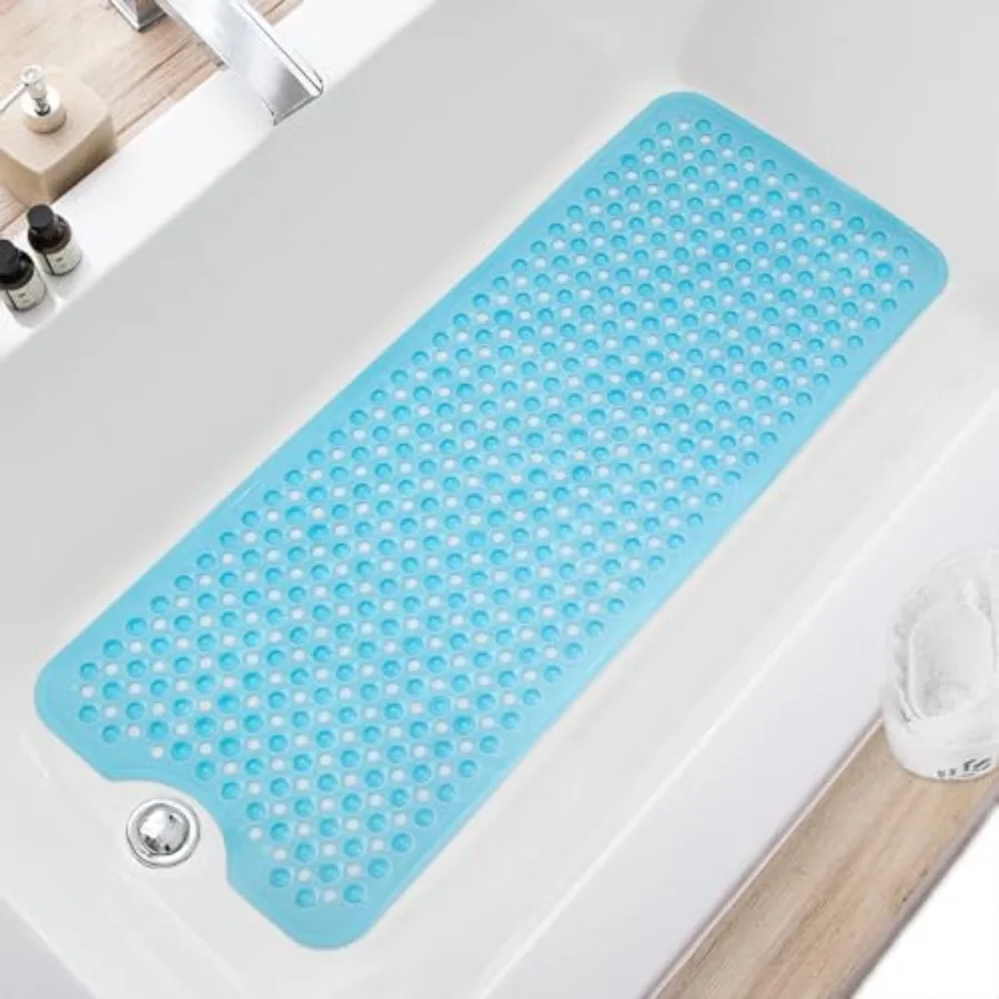 Bath Tub and Shower Mats Non Slip 40 x 16 Inch Extra Large Bathtub Mat Machine Washable Bathmat with Drain Holes Suction Cups f
Bath Tub and Shower Mats Non Slip 40 x 16 Inch Extra Large Bathtub Mat Machine Washable Bathmat with Drain Holes Suction Cups f