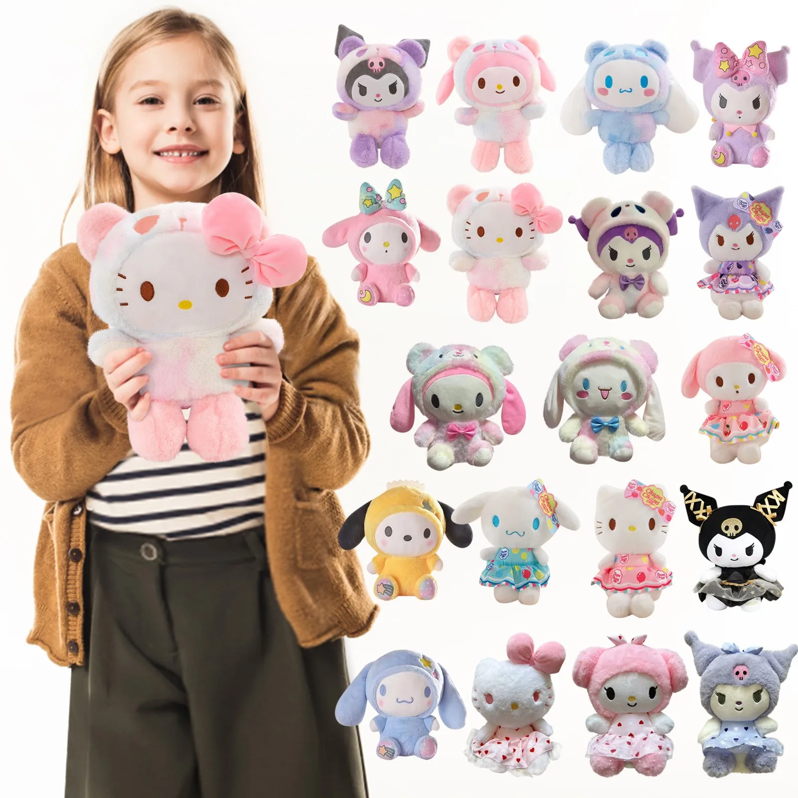 Sanrio плюшевые игрушки Kawaii Hello Kitty My Melody комнатный Декор Kuromi Plushie Cinnamoroll кукла плюшевый брелок для рождественских подарков
Sanrio плюшевые игрушки Kawaii Hello Kitty My Melody комнатный Декор Kuromi Plushie Cinnamoroll кукла плюшевый брелок для рождественских подарков