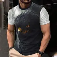 Black domineering crow 3D printed men's T-shirt fashionable and casual trend suitable for summer travel
Black domineering crow 3D printed men's T-shirt fashionable and casual trend suitable for summer travel