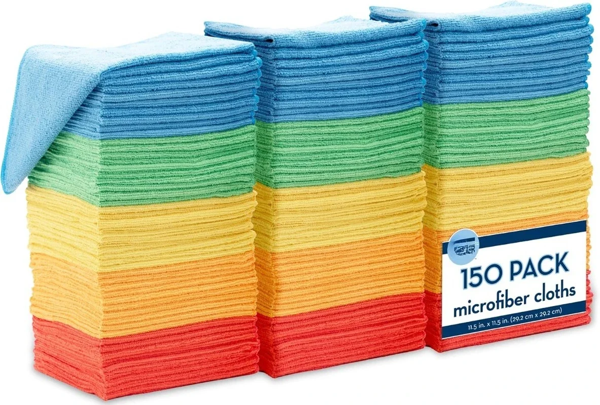new 150 Pack Microfiber Cleaning Cloth, Bulk Towels for Home, Reusable Microfiber Towels for Cars, Cleaning Rags
new 150 Pack Microfiber Cleaning Cloth, Bulk Towels for Home, Reusable Microfiber Towels for Cars, Cleaning Rags