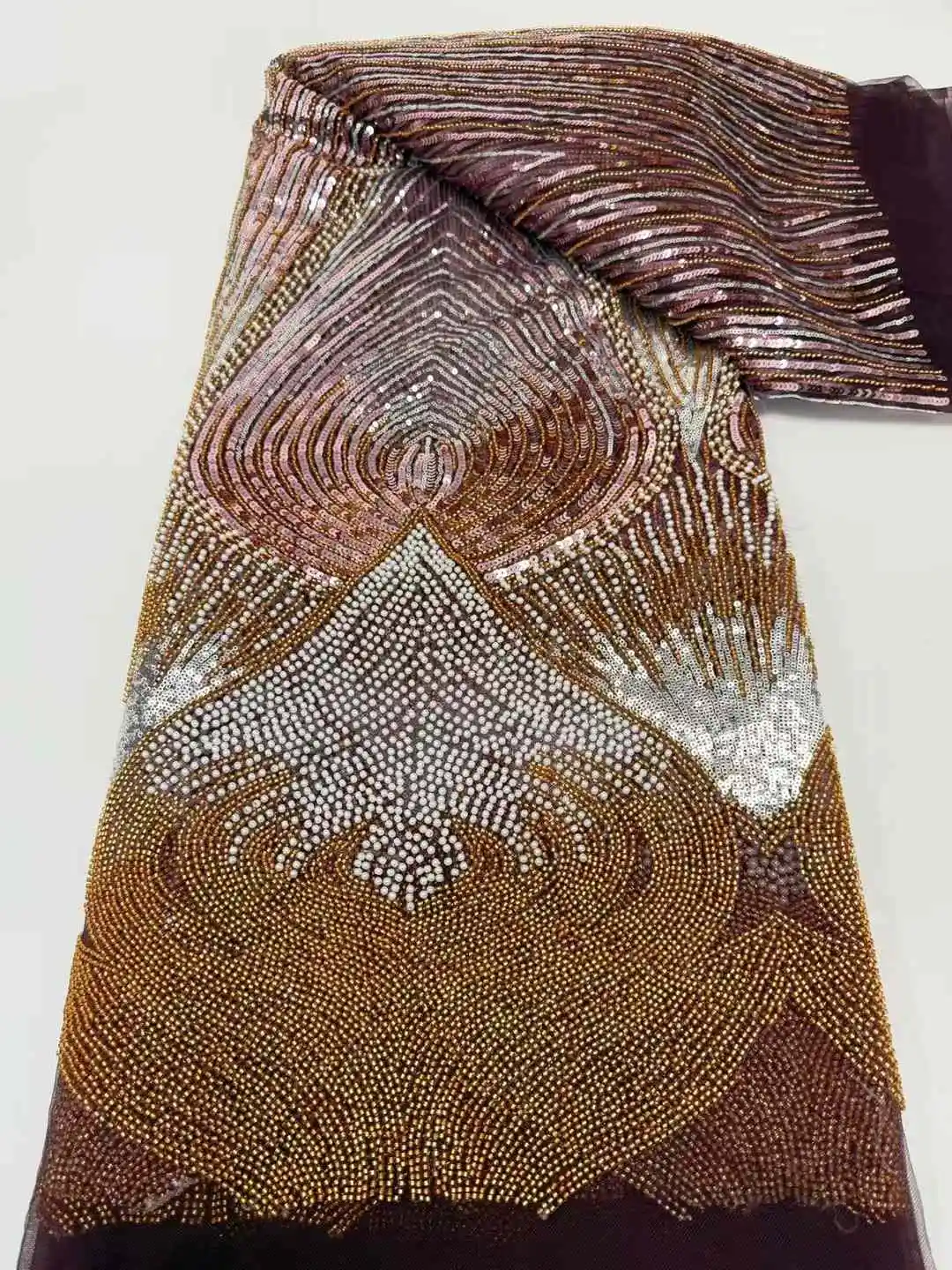 Latest French Beaded Embroidery Lace Fabric African Luxury Sequins Tulle Lace Fabric Nigerian For Bridal Wedding Dress Sewing
Latest French Beaded Embroidery Lace Fabric African Luxury Sequins Tulle Lace Fabric Nigerian For Bridal Wedding Dress Sewing