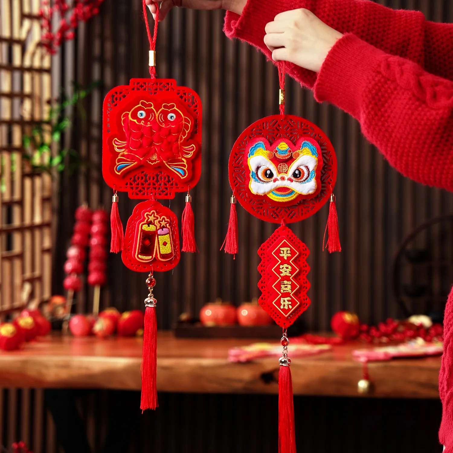 2025 New Year's Decorative Blessing Pendant Spring Festival Plush Hanging Decoration Living Room Festive Arrangement Supplies
2025 New Year's Decorative Blessing Pendant Spring Festival Plush Hanging Decoration Living Room Festive Arrangement Supplies
