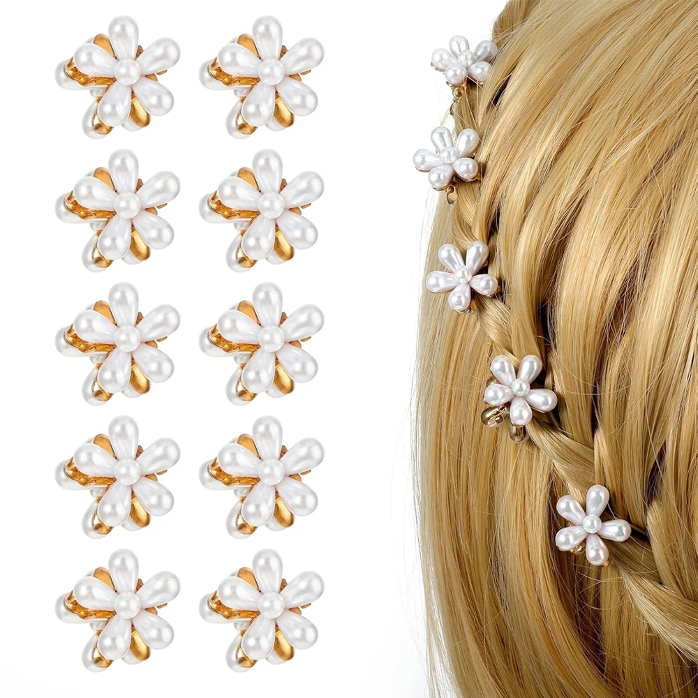 8Pcs Small Mini Pearl Claw Clips with Flower Design Sweet Artificial Bangs Clips Decorative Hair Accessories for Women Girls
8Pcs Small Mini Pearl Claw Clips with Flower Design Sweet Artificial Bangs Clips Decorative Hair Accessories for Women Girls