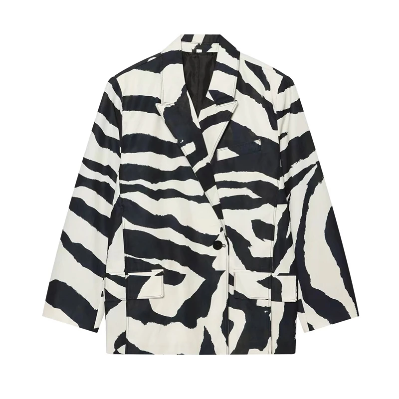 YENKYE New Autumn Women's Zebra Print Casual Blazer Single Button Pocket Long Sleeve Trendy Suit Jacket
YENKYE New Autumn Women's Zebra Print Casual Blazer Single Button Pocket Long Sleeve Trendy Suit Jacket