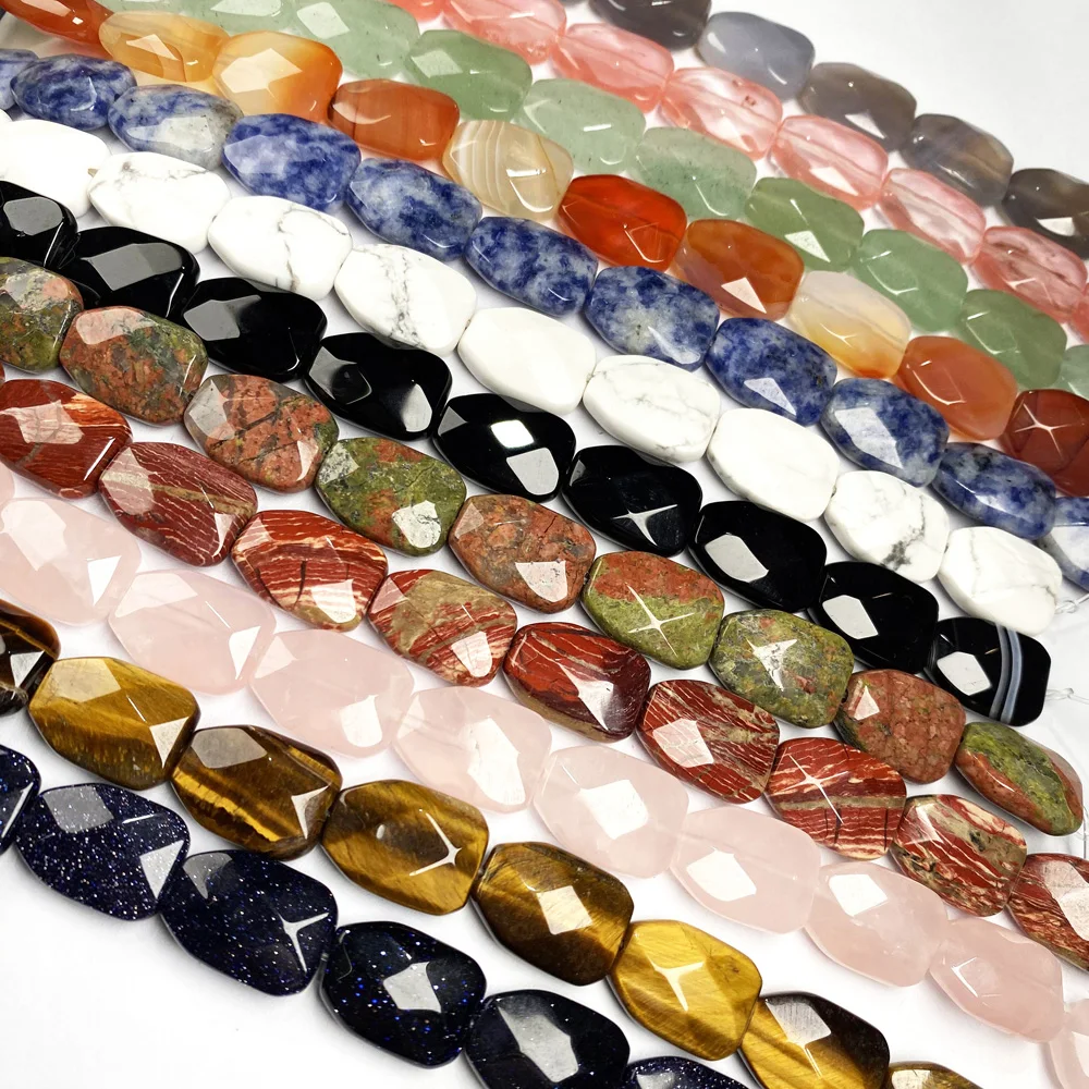 Natural Stone Beads Square Faceted Gemstone Spaced Isolated Loose Beaded for Jewelry Making DIY Bracelet Necklace Accessories
Natural Stone Beads Square Faceted Gemstone Spaced Isolated Loose Beaded for Jewelry Making DIY Bracelet Necklace Accessories