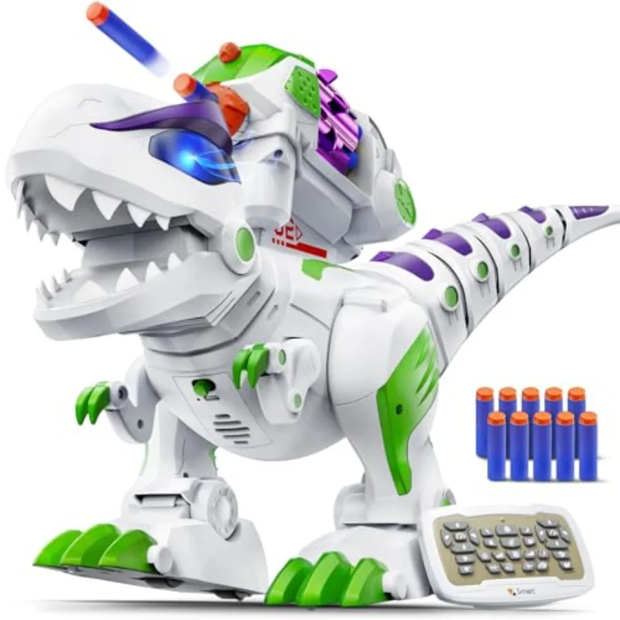 Dinosaur Toys for:Large Rechargeable Remote Control T-Rex, Programmable Walking Roaring LED Eyes Shooting Interactive Gift for
Dinosaur Toys for:Large Rechargeable Remote Control T-Rex, Programmable Walking Roaring LED Eyes Shooting Interactive Gift for