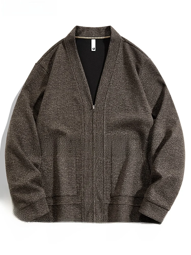 Large Size Knitted Cardigan Casual V-Ne Men's Sweater Spring Autumn Faion Brand Versatile Fat Men's Clothing Open Cardigan
Large Size Knitted Cardigan Casual V-Ne Men's Sweater Spring Autumn Faion Brand Versatile Fat Men's Clothing Open Cardigan